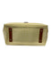Dooney & Bourke Yellow, White, Brown Coated Canvas Gingham Leather Handle Bag Yellow, White, Brown / M