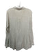 Eileen Fisher Size S Cream & Gray Viscose Blend Striped Button Up Collared Top Cream & Gray / S