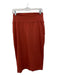 Eileen Fisher Size XS Rust Red Rayon Blend Body Con Midi Elastic Waist Skirt Rust Red / XS