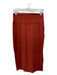 Eileen Fisher Size XS Rust Red Rayon Blend Body Con Midi Elastic Waist Skirt Rust Red / XS