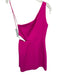 Amanda Uprichard Size XS Hot pink Polyester One Shoulder Side Cutout Dress Hot pink / XS