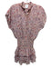 Misa Size S Pink, Purple & Orange Polyester Floral Dolman Cap Sleeve Dress Pink, Purple & Orange / S