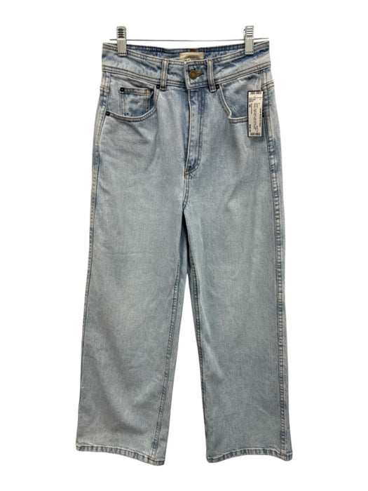 Sezane Denim Size 36 Light Wash Cotton Denim High Rise Wide Leg Pockets Jeans Light Wash / 36