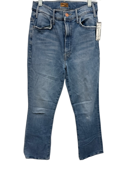 Mother Size 26 Medium Wash Cotton Denim High Rise Distressed Jeans Medium Wash / 26