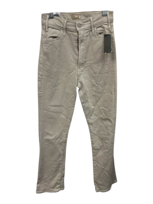 Mother Size 26 Taupe Gray Cotton Denim High Rise Cropped Jeans Taupe Gray / 26