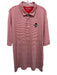 Onward Reserve Size XXL Red & White Polyester Striped Polo Men's Short Sleeve Red & White / XXL