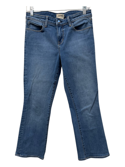 L'agence Size 28 Med Wash Cotton Blend 5 Pocket zip fly Boot Cut Jeans Med Wash / 28