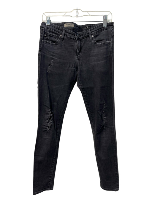 Adriano Goldschmied Size 28 Washed Black Cotton Blend 5 Pocket zip fly Jeans Washed Black / 28