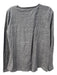 J Crew Size Medium Gray Cotton Blend Round Neck Heathered Long Sleeve Top Gray / Medium