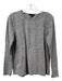 J Crew Size Medium Gray Cotton Blend Round Neck Heathered Long Sleeve Top Gray / Medium