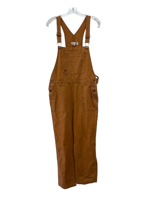 Madewell Size XL Orange Cotton Canvas Straight Leg Overalls Orange / XL