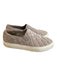 Tory Burch Shoe Size 8.5 Warm Gray Leather Suede Quilted Round Toe Slip On Shoes Warm Gray / 8.5