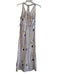 HD in Paris Size 4 Purple & Yellow Cotton V Neck Sleeveless Side Zip Dress Purple & Yellow / 4