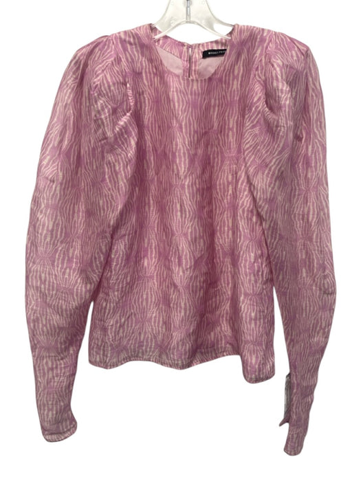 Magali Pascal Size XS Mixed Purples Linen & Silk Abstract Lines Print Skirt Set Mixed Purples / XS