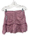 Magali Pascal Size XS Mixed Purples Linen & Silk Abstract Lines Print Skirt Set Mixed Purples / XS