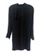 Equipment Femme Size XS Black Silk Long Sleeve V Neck Buckle Detail Mini Dress Black / XS
