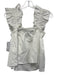 Monica Nera Size XS White Missing Fabric Tag Sleeveless Ruffle Straps Tank Top White / XS