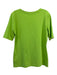 Escada Size S Neon Green Cotton Short Sleeve Top Neon Green / S