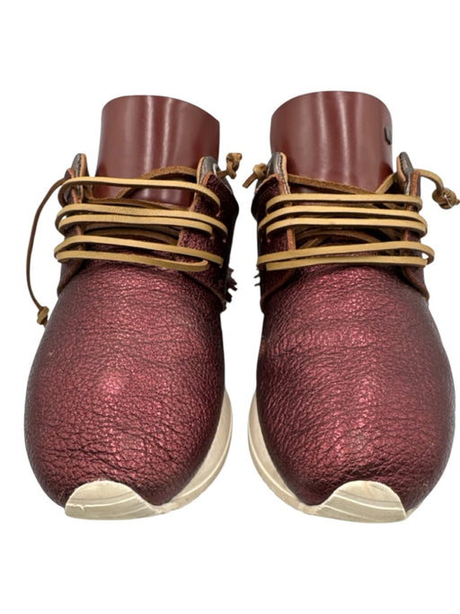 Esse Ut Esse Shoe Size 39 Purple Leather Tassels lace up Shimmer Sneakers Purple / 39
