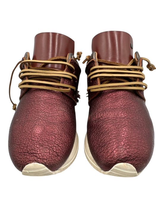 Esse Ut Esse Shoe Size 39 Purple Leather Tassels lace up Shimmer Sneakers Purple / 39