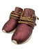 Esse Ut Esse Shoe Size 39 Purple Leather Tassels lace up Shimmer Sneakers Purple / 39