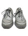 Chloe Shoe Size 40 Gray & Silver Textile Low Top Tweed Lace Up Platform Sneakers Gray & Silver / 40