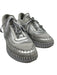 Chloe Shoe Size 40 Gray & Silver Textile Low Top Tweed Lace Up Platform Sneakers Gray & Silver / 40