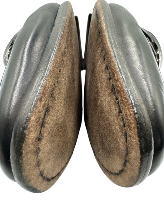 Ferragamo Shoe Size 9 AS IS Black Leather Solid Dress Loafer Men's Shoes Black / 9