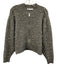 Zara Size L Gray acrylic wool blend Ribbed Trim Faux Pearl Zip Jacket Gray / L