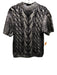 Pilcro Size M Black & Silver Acrylic Blend Foil Cable Knit Mock Neck Sweater Black & Silver / M