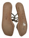 Brunello Cucinelli Shoe Size 40 Beige & Gunmetal Suede monili beading Sandals Beige & Gunmetal / 40