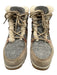 Sorel Shoe Size 9.5 Beige & Gray Leather Felted Lace Up Shearling Ankle Booties Beige & Gray / 9.5