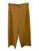 Tibi Size 12 Yellow Tan High Rise Crop Wide Leg Pants Yellow Tan / 12