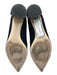 Ann Mashburn Shoe Size 41 Midnight blue Leather Upper Suede Wrap Tie Ankle Pumps Midnight blue / 41