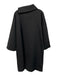 Kate Spade Size XL Black Viscose Blend Gold Tone Buttons Long Wide Sleeve Dress Black / XL