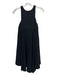 Milly Size 0 Black Polyester Blend Keyhole Sleeveless Dress Black / 0
