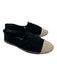 Chanel Shoe Size 41 Black & Beige Canvas Colorblock Interlocking CC Espadrille Black & Beige / 41
