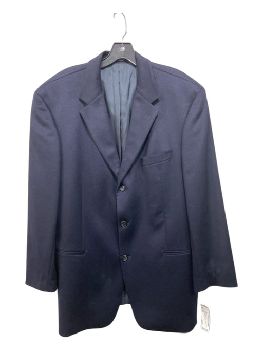 Boss Navy Cashmere Solid 3 button Men's Blazer 46R