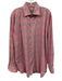Etro Size 44 Red & Multi Cotton All Over Print Button Down Long Sleeve Shirt Red & Multi / 44