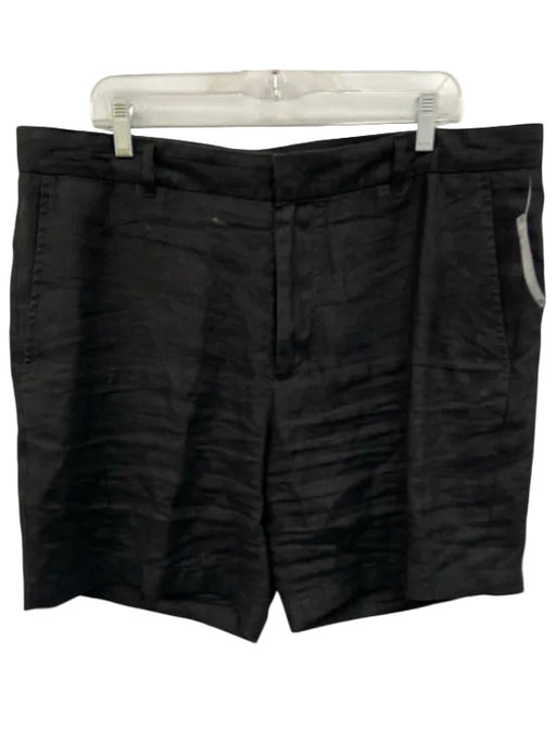 Vince Size 38 Black Hemp Solid Men's Shorts Black / 38