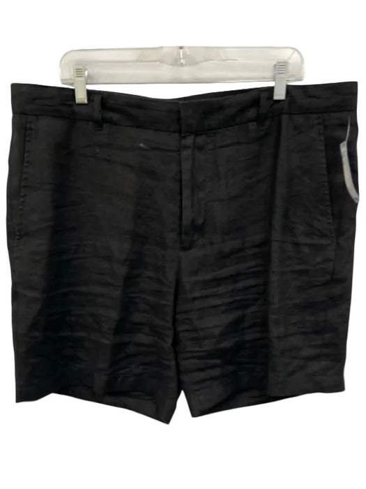 Vince Size 38 Black Hemp Solid Men's Shorts Black / 38