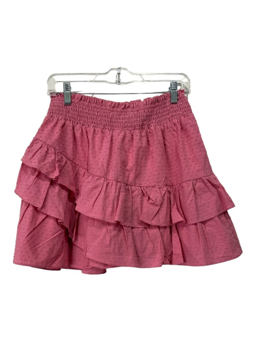 The Shirt Rochelle Behrens Size M Dusky Pink Cotton Swiss Dots Mini Skirt Dusky Pink / M