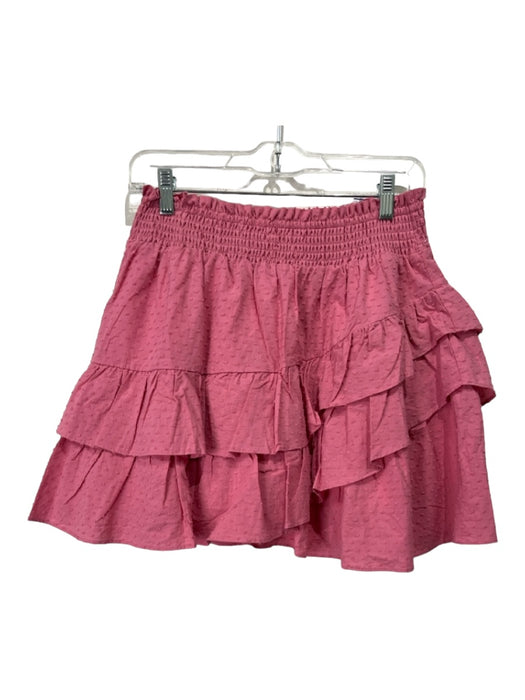 The Shirt Rochelle Behrens Size M Dusky Pink Cotton Swiss Dots Mini Skirt Dusky Pink / M