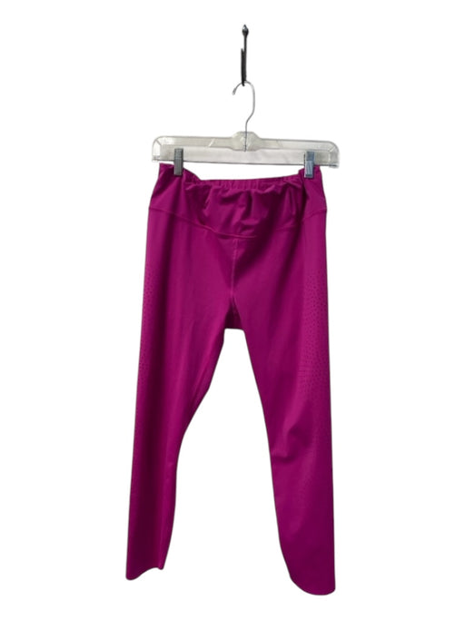 Athleta Size Medium Hot pink Polyester Blend Tie At Waist Mid Rise Leggings Hot pink / Medium