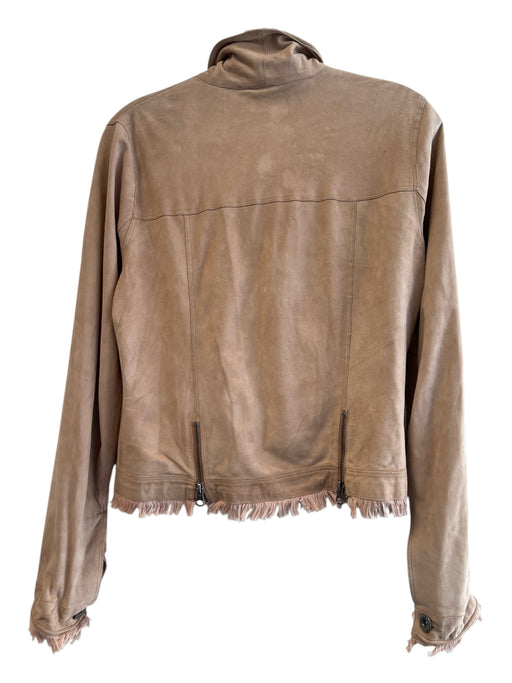 Jakett Size Small Tan Suede Buttons Long Sleeve Jacket Tan / Small