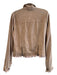 Jakett Size Small Tan Suede Buttons Long Sleeve Jacket Tan / Small