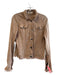 Jakett Size Small Tan Suede Buttons Long Sleeve Jacket Tan / Small