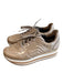 Softwaves Shoe Size 37 Champagne Patent Leather Low Top lace up Zip Detail Shoes Champagne / 37