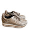Softwaves Shoe Size 37 Champagne Patent Leather Low Top lace up Zip Detail Shoes Champagne / 37
