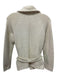 Kinross Size M Gray & Blue Cashmere Rib Knit color block Long Sleeve Sweater Gray & Blue / M